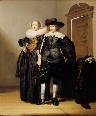 NK 2550 - Portrait of a married couple by Pieter Codde (photo: Mauritshuis)