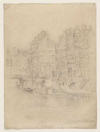 Judenviertel in Amsterdam door Max Liebermann (foto: Stadsarchief Amsterdam)