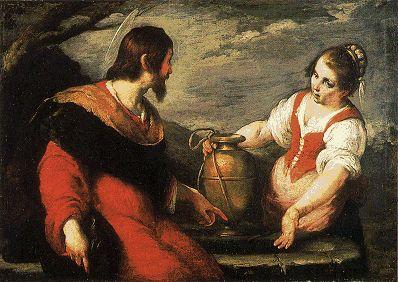 Christus en de Samaritaanse vrouw bij de brondoor Bernardo Strozzi (foto: Museum De Fundatie)