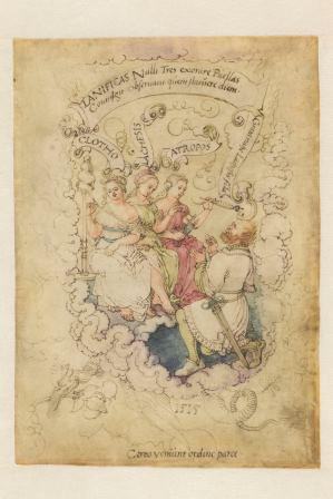 NK 3554 - The three fates spinning the thread of life by Albrecht Dürer (Museum Boijmans Van Beuningen)