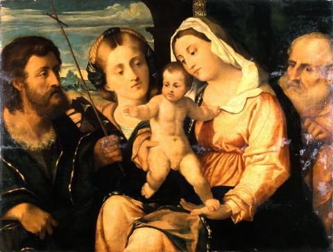 'NK 1436 - De Heilige Familie met Johannes de Doper en de Heilige Catharina (foto: RCE)