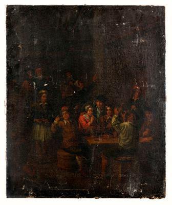 Tavern Full of People, artist unknown