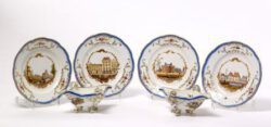 Six pieces of Meissen porcelain service (photo: Het Loo Palace)