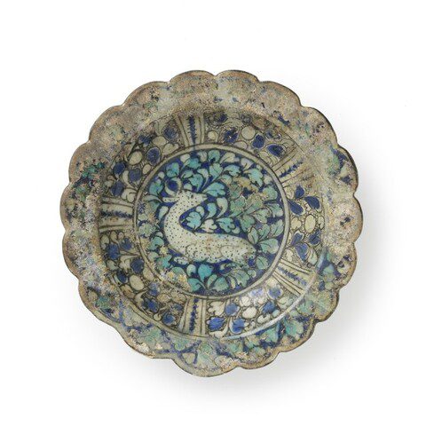 Kiezelaardewerken schaal, ca. 1285-1400, Iran